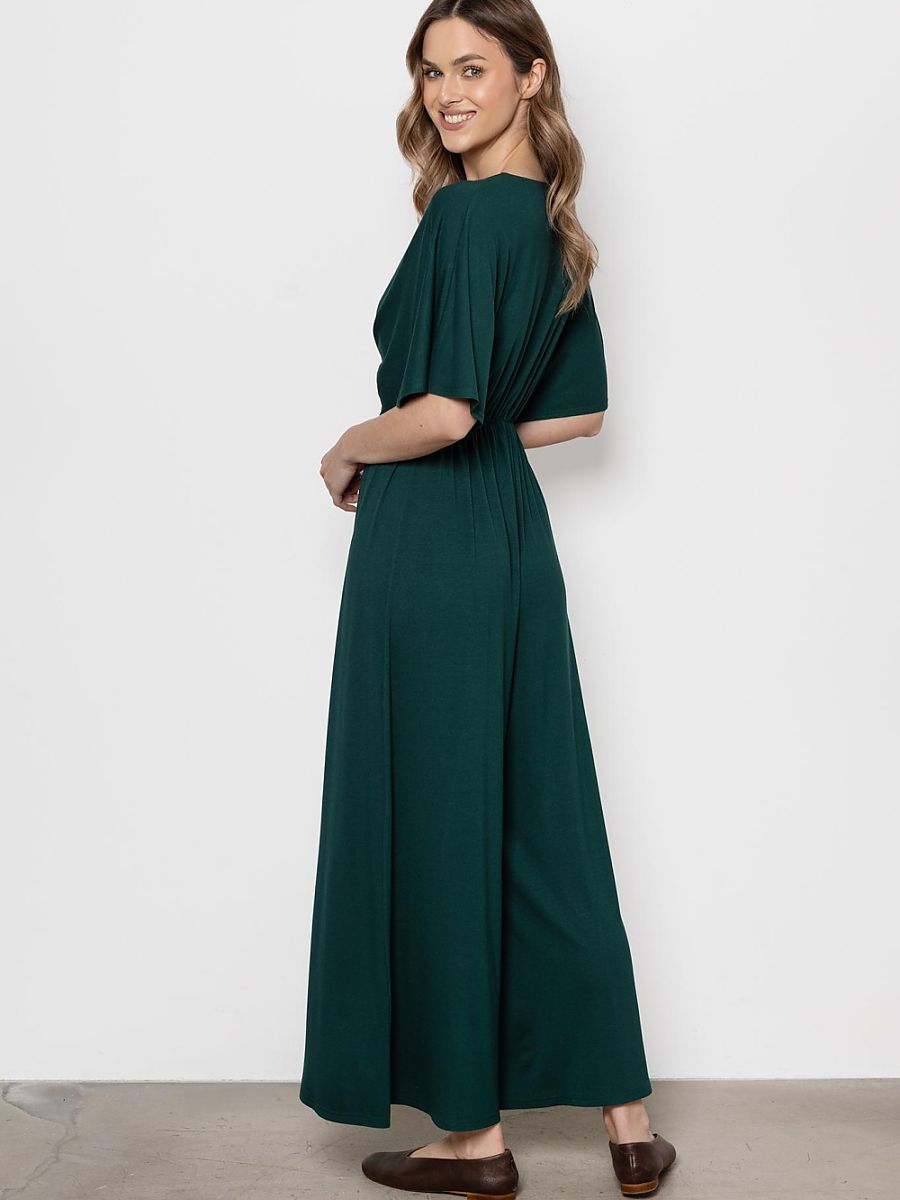 Combinaison Lorraine kimono, coloris vert sapin, photo 3