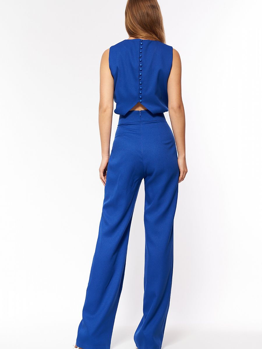 Combinaison pantalon Ariane, coloris bleu roi, photo 2