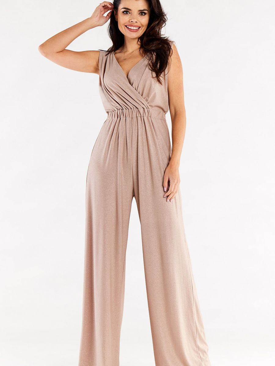 Combinaison Céleste pailletée, coloris beige doré, photo 1