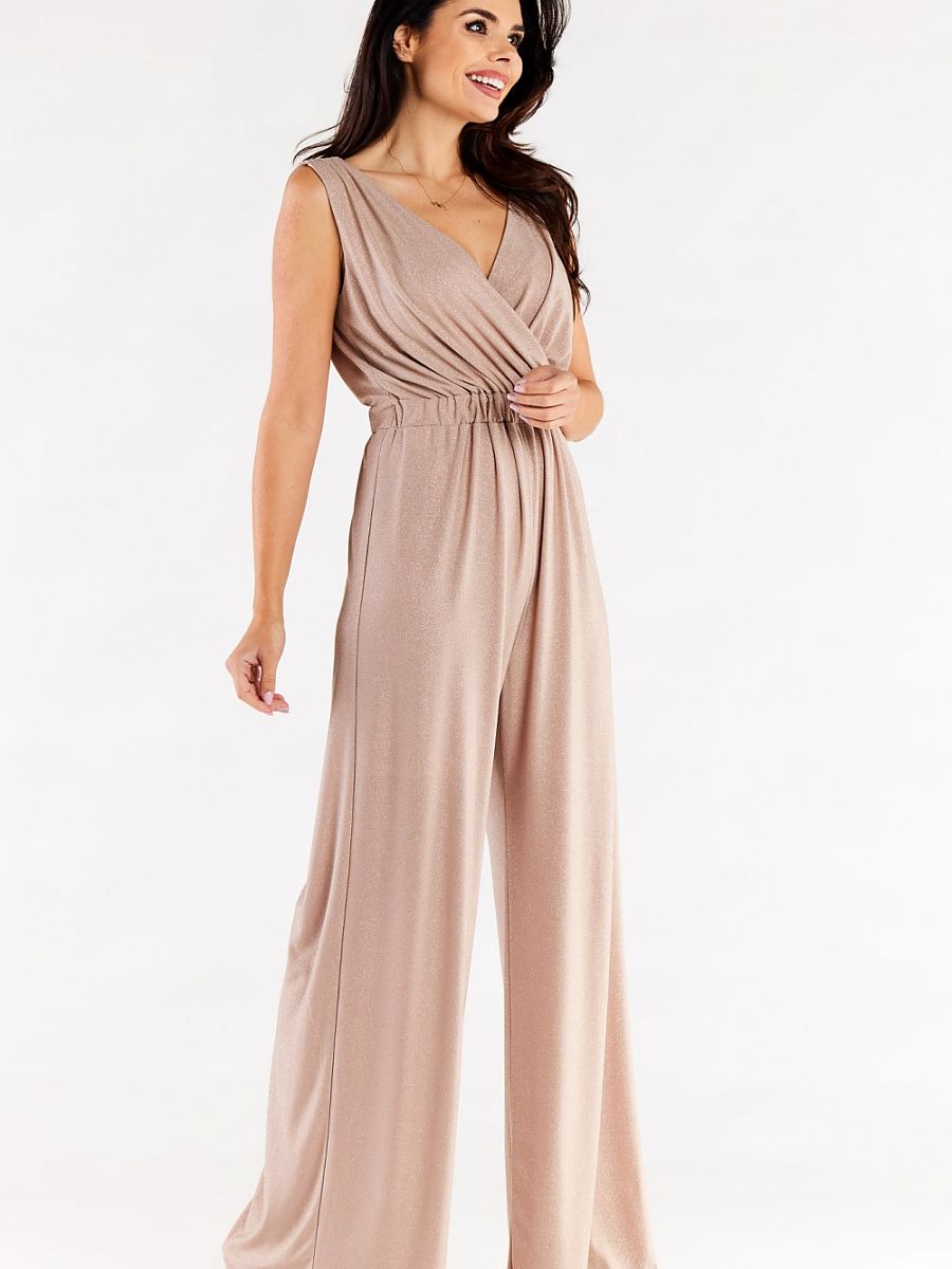 Combinaison Céleste pailletée, coloris beige doré, photo 2