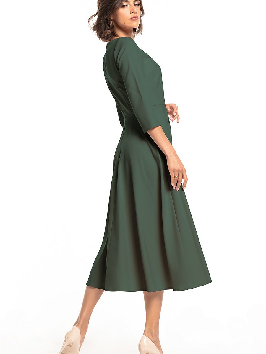 Robe midi Rose patineuse, coloris vert sauge, photo 2