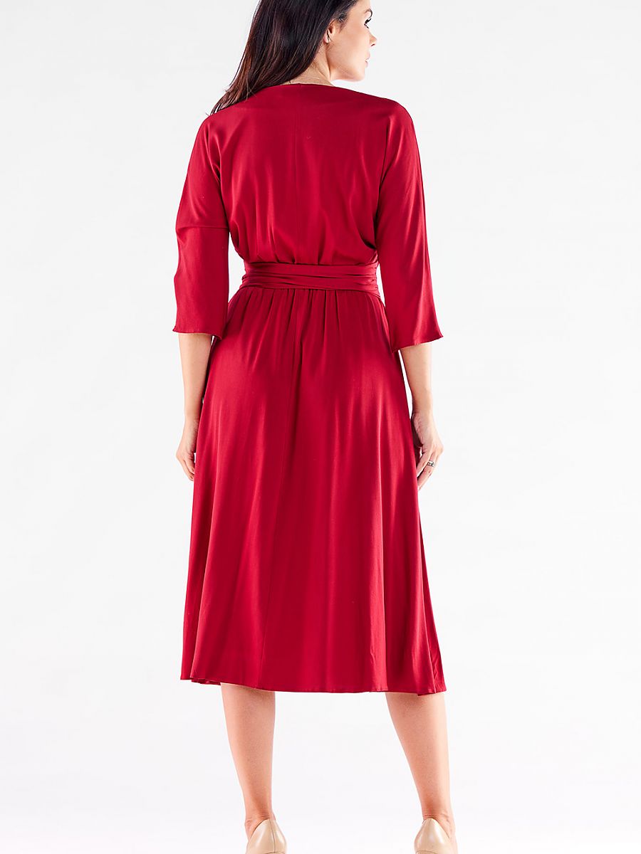Robe midi Rachel rouge, coloris rouge, photo 3