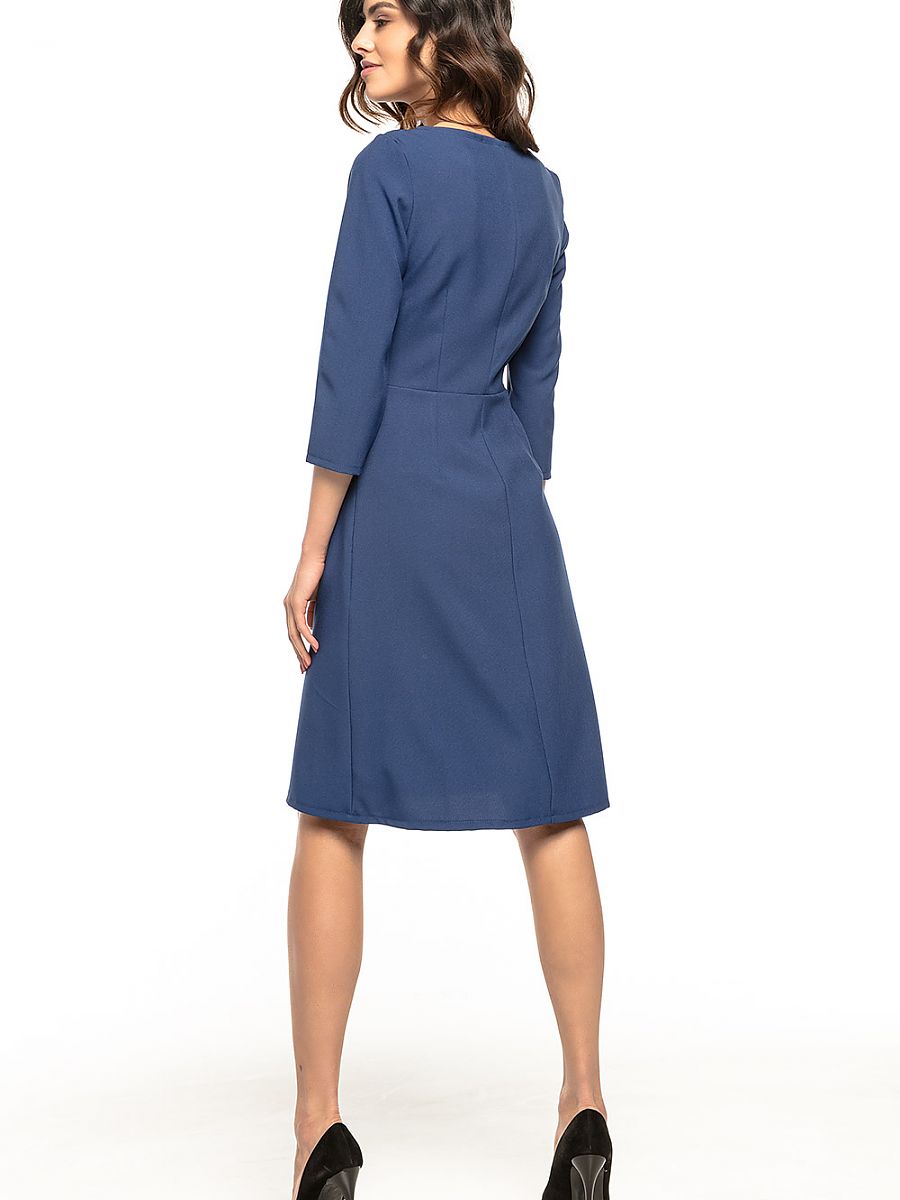Robe Madeleine à pinces, coloris bleu jean, photo 3